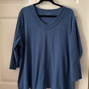 Coldwater Creek 3/4 Sleeve top Size 3X.